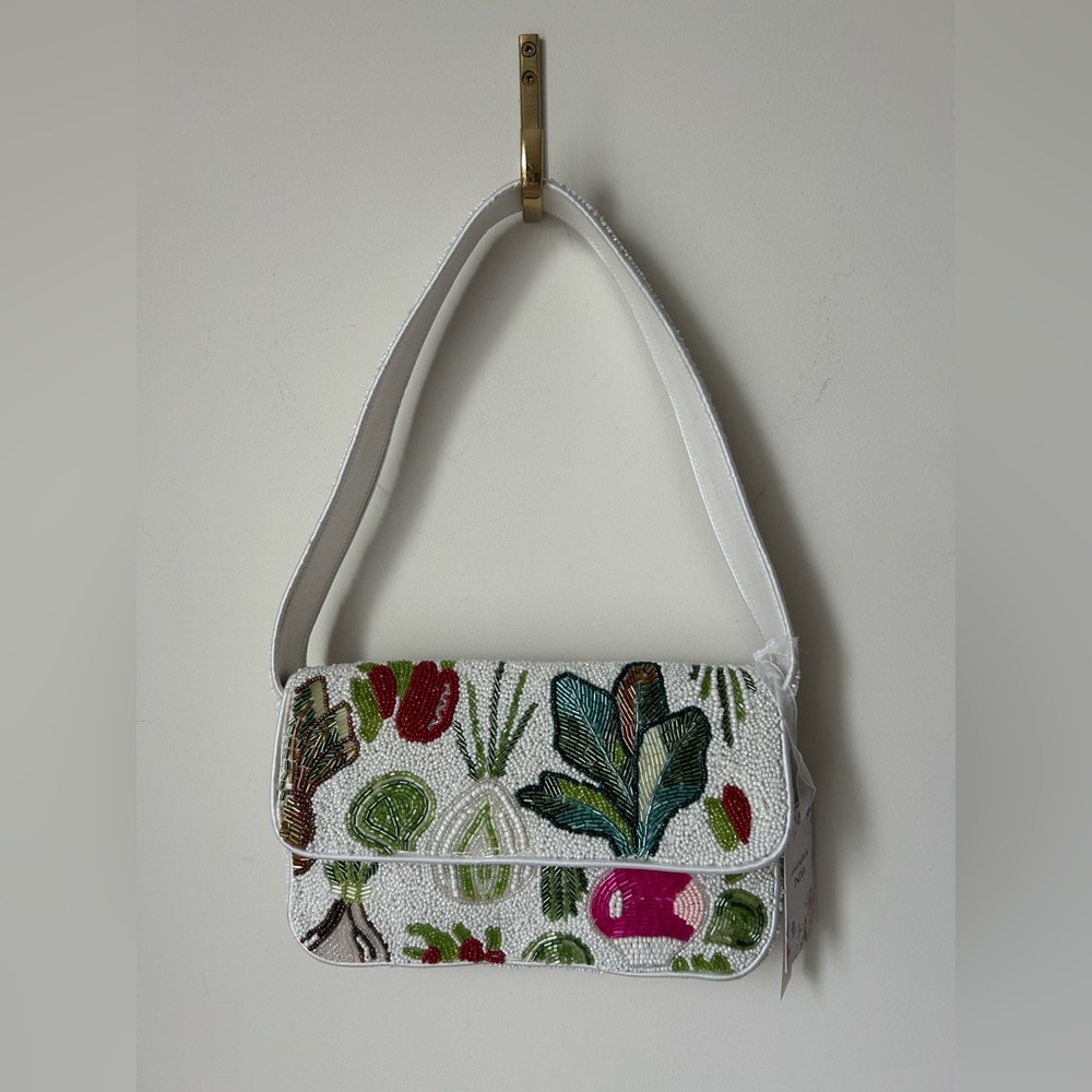 Viral Beaded made in India vegetable shoulder bag